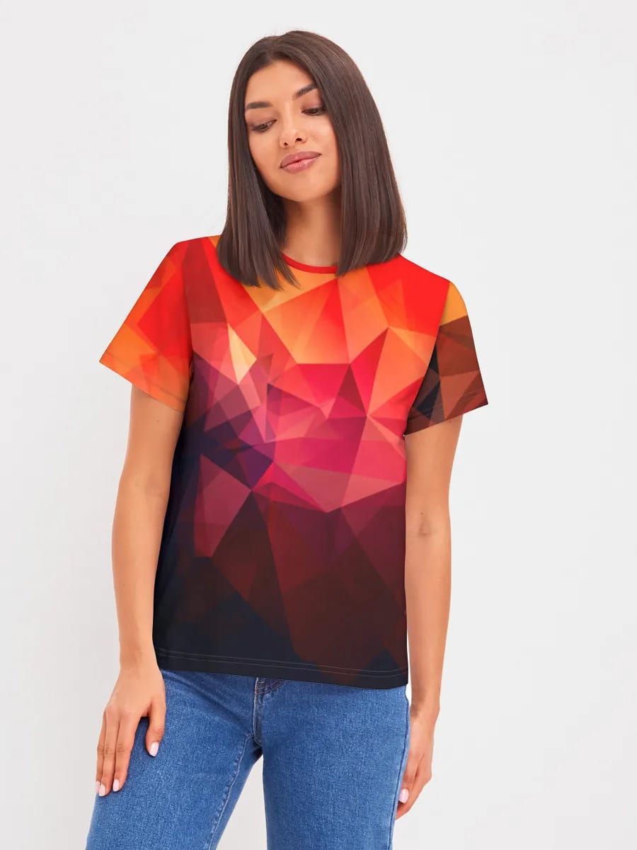 Abstrait low poly ardent