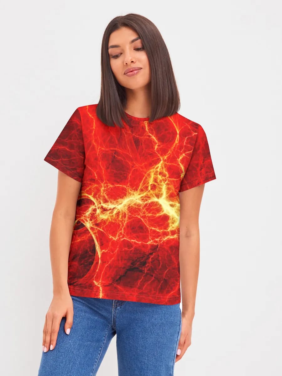 Rayo eléctrico rojo