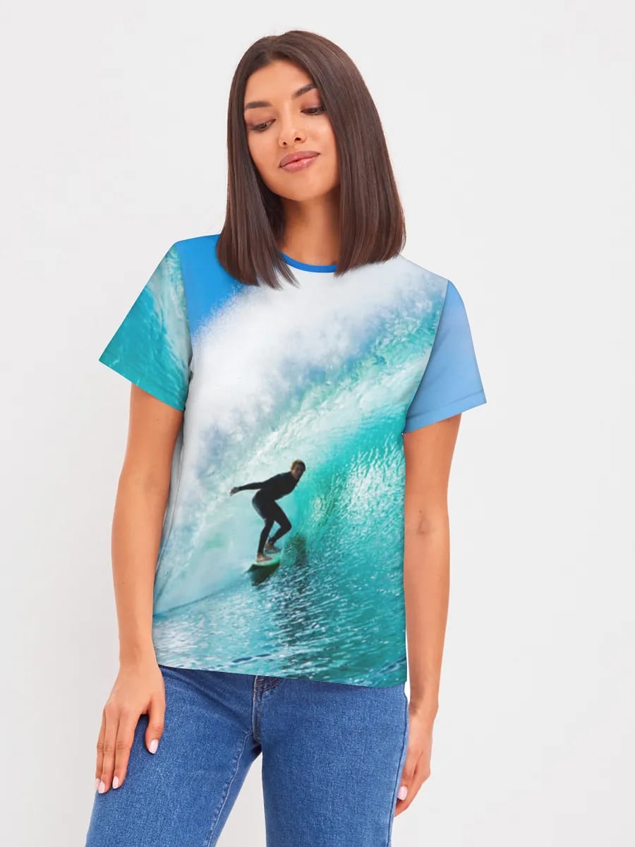 Surfing The Blue Barrel
