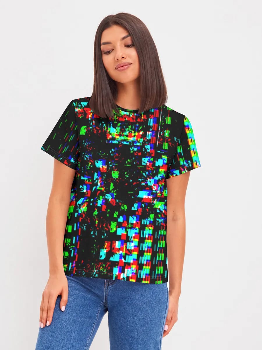 Neon Glitch Pixel-Chaos