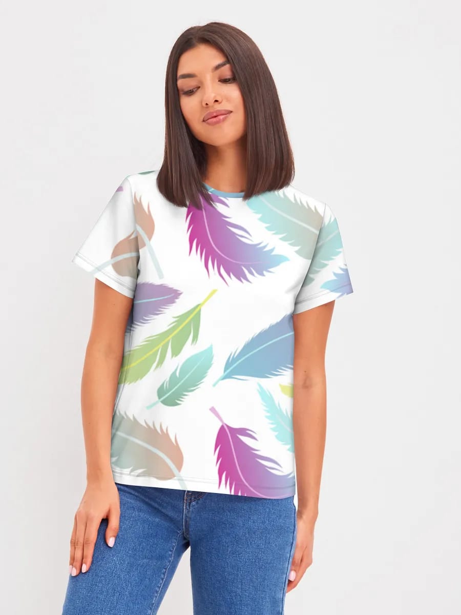 Pastel Rainbow Feathers