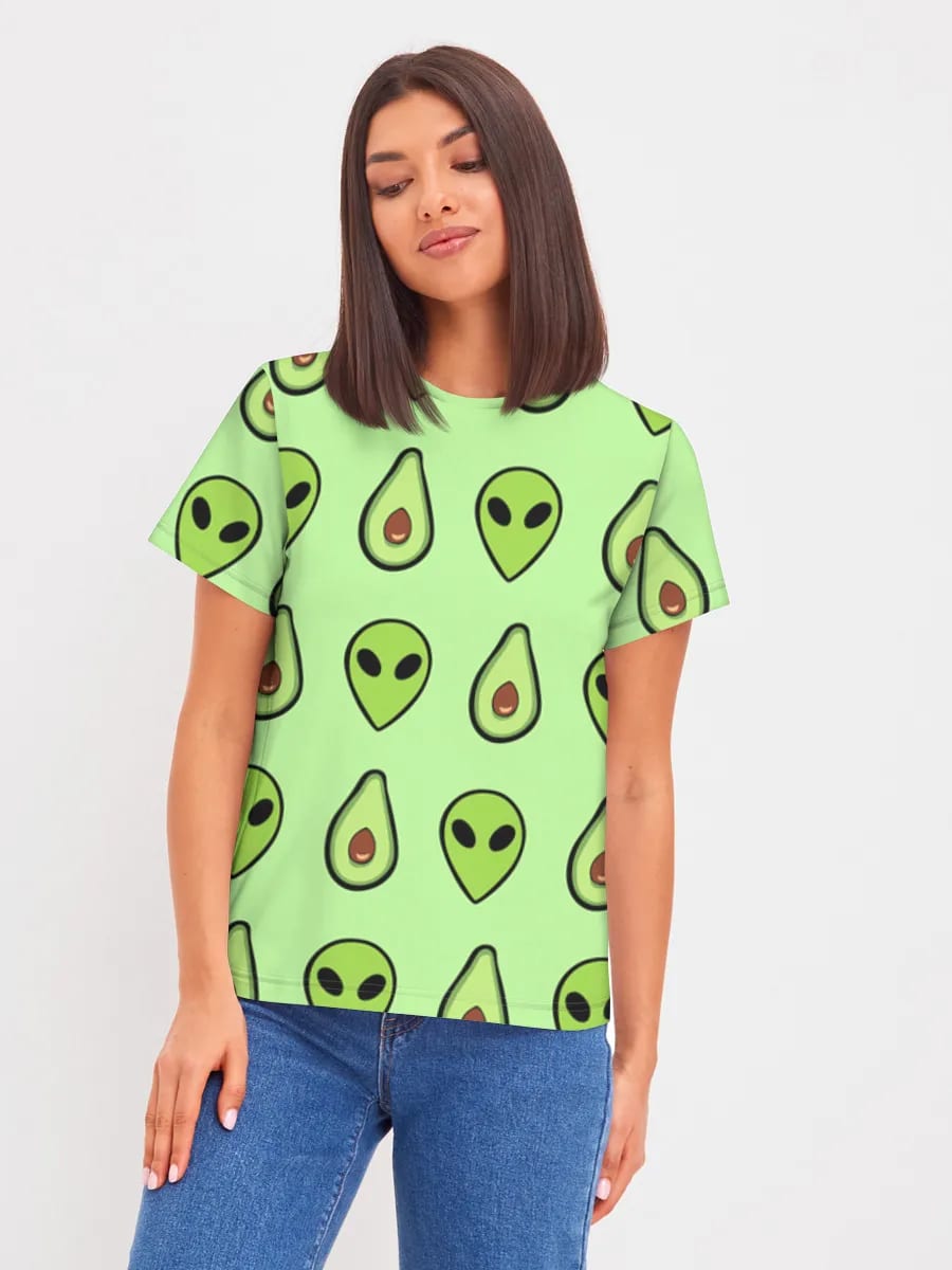 Alien Avocado Kritzeleien