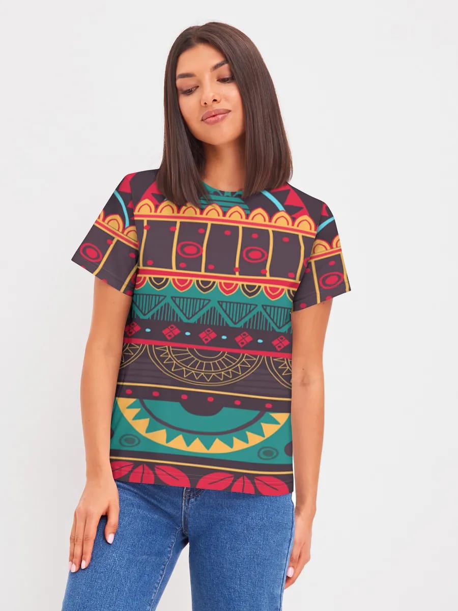 Boho Tribal Geometric Stripes