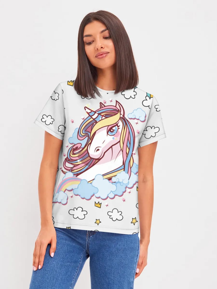 Pastell Regenbogen-Einhorn