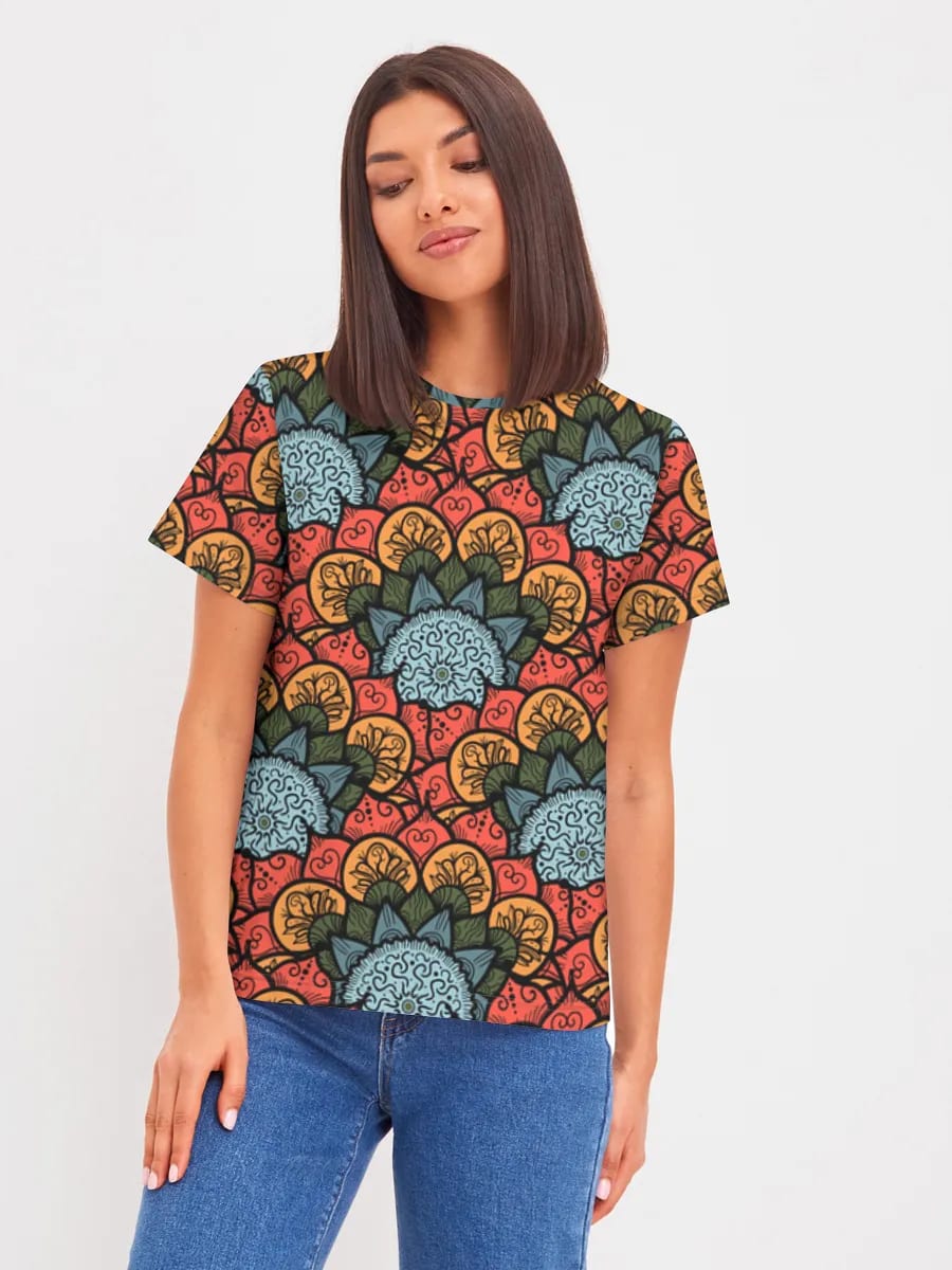 Retro gulli mandala