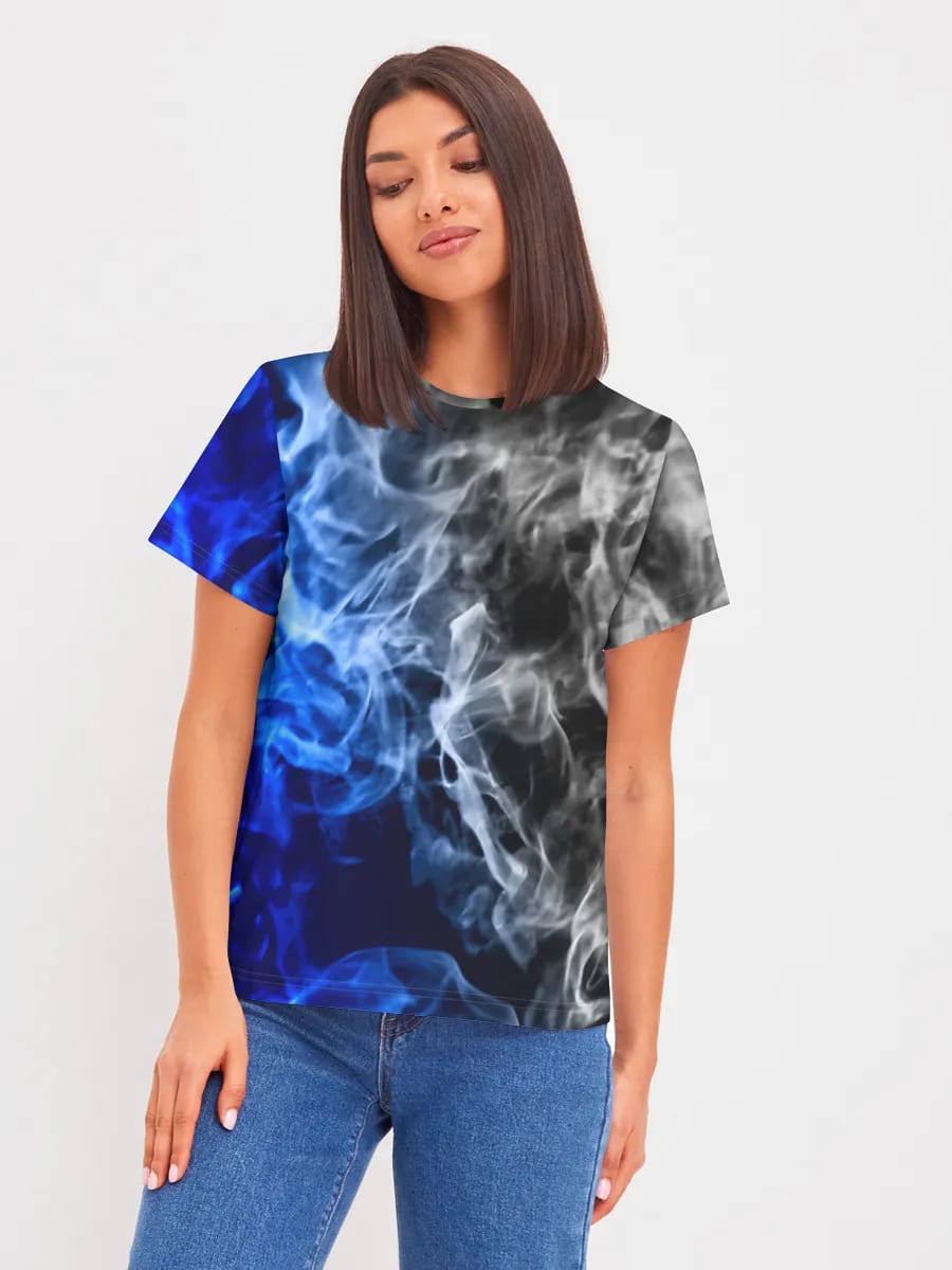 Remolino de humo blanco azulado