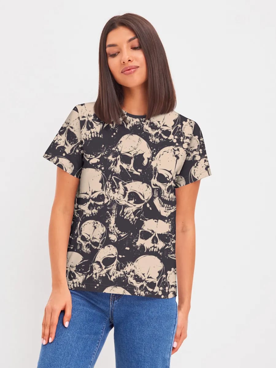 Collage de calavera grunge