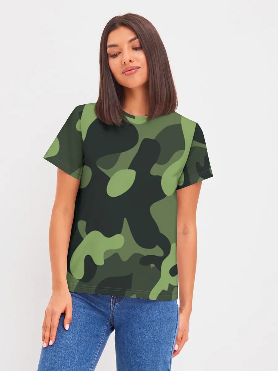 Green Camo Print