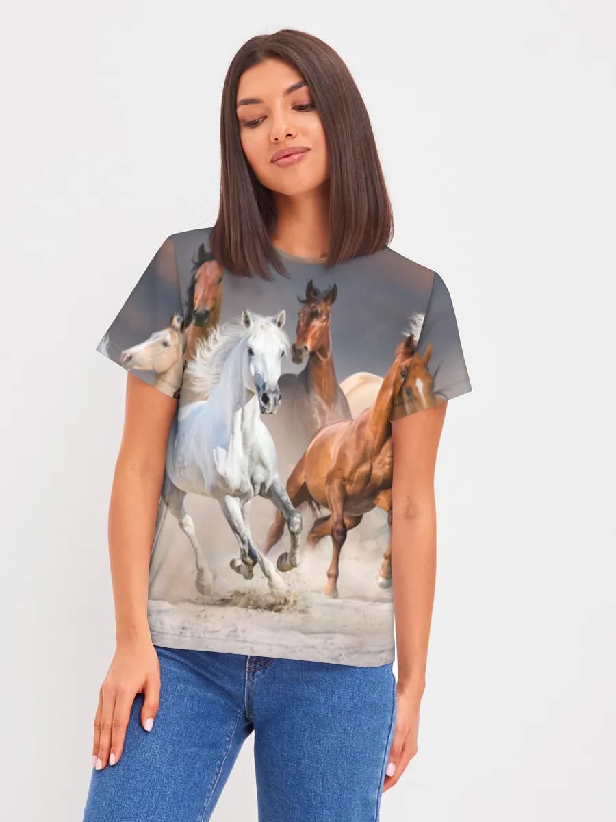 Chevaux Sauvages au Galop