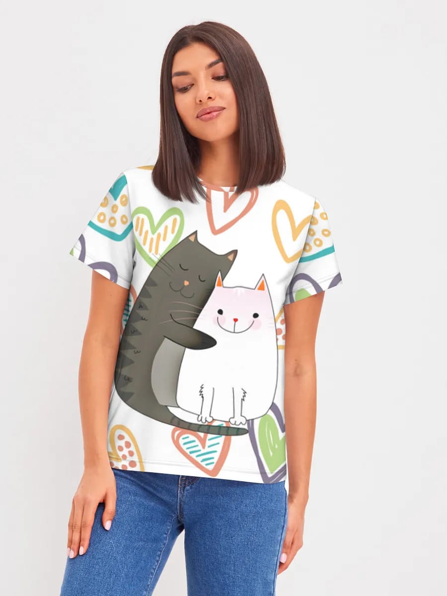 Gatos cariñosos enamorados