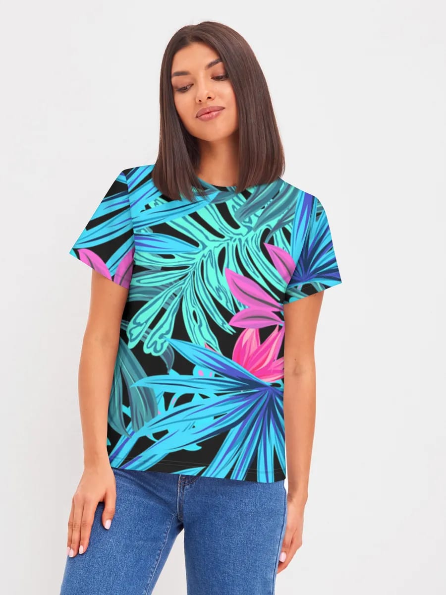 Feuilles Tropicales Néon