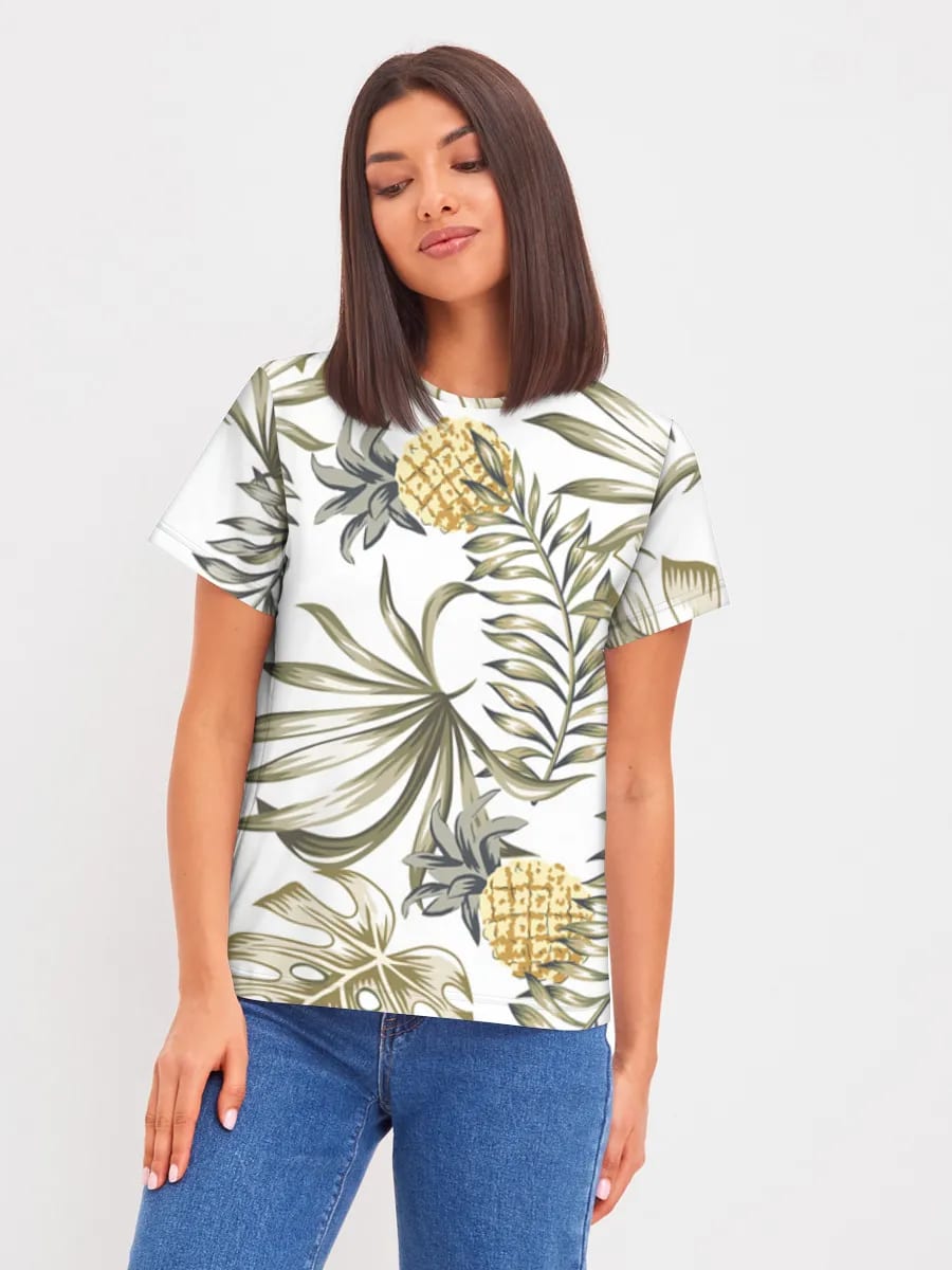 Motif Botanique Ananas Tropical