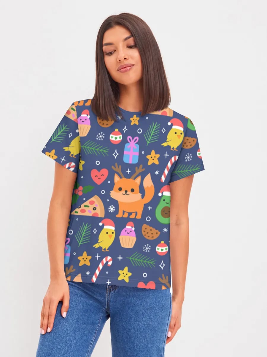 Kawaii Christmas Foxes