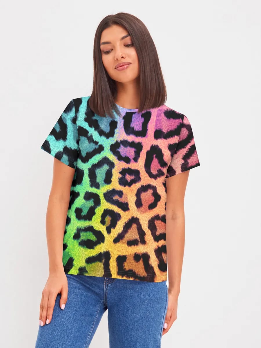 Rainbow Leopard Print