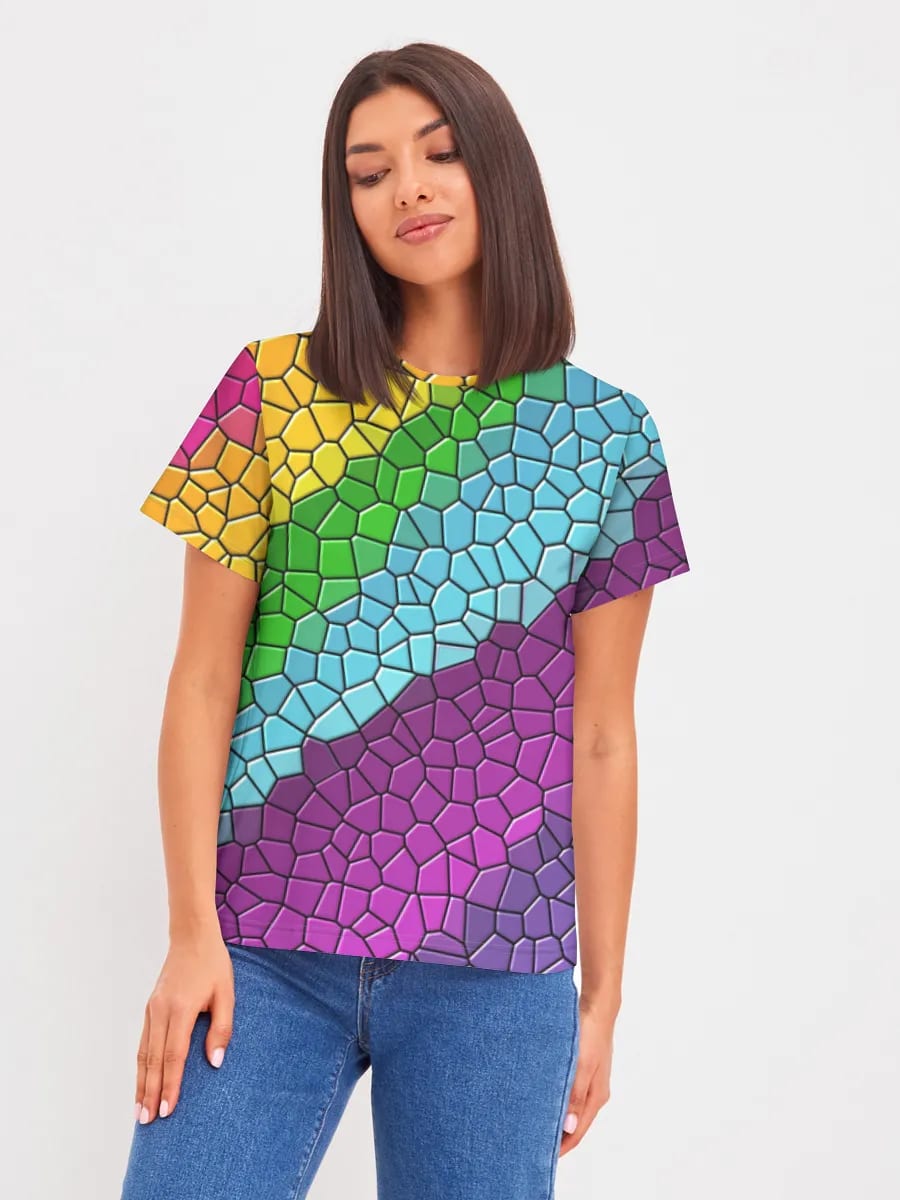 Mosaïque Abstraite Arc-en-ciel