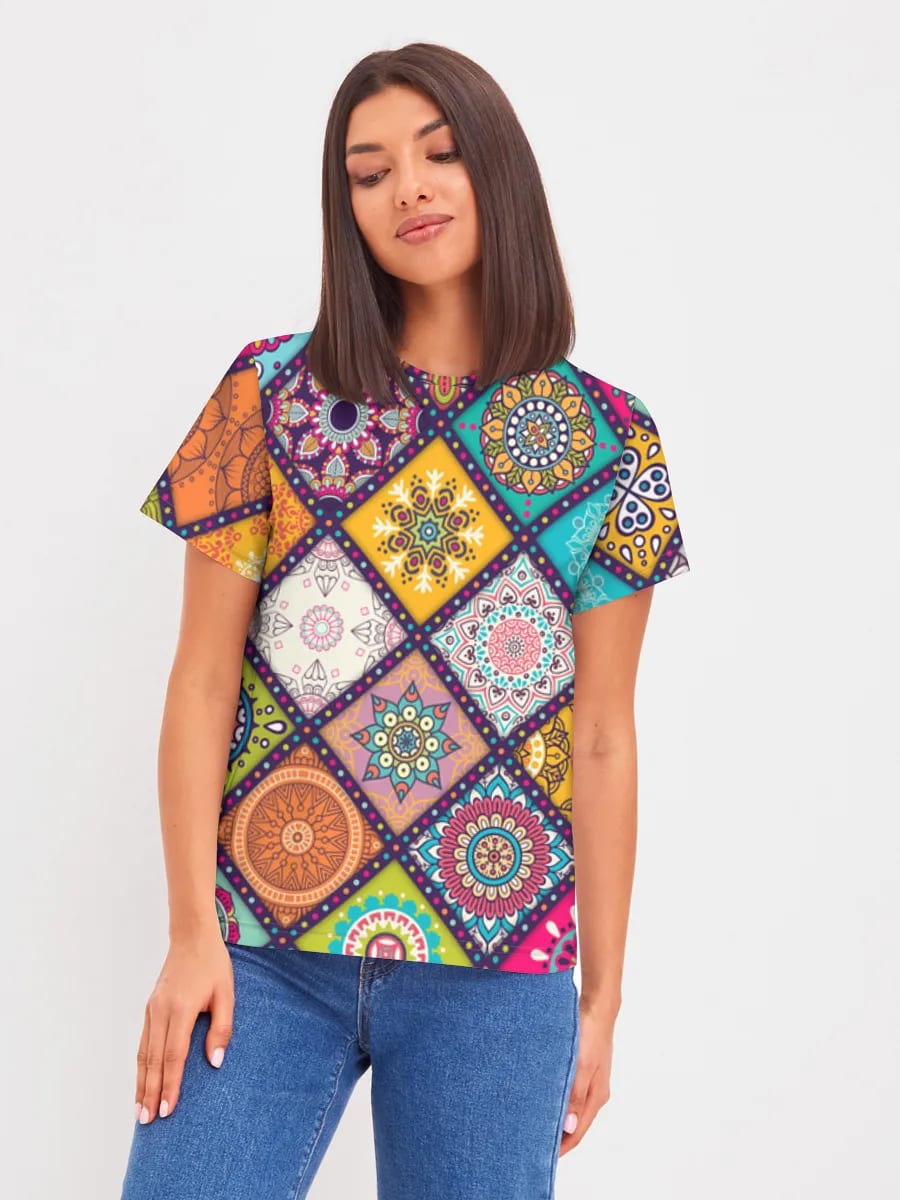 Colorful Boho Mandala Mosaic