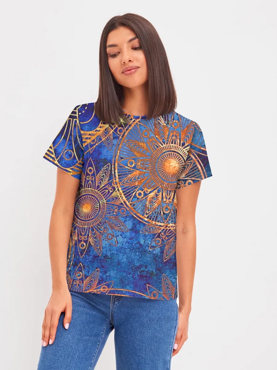 Blue Gold Mandalas