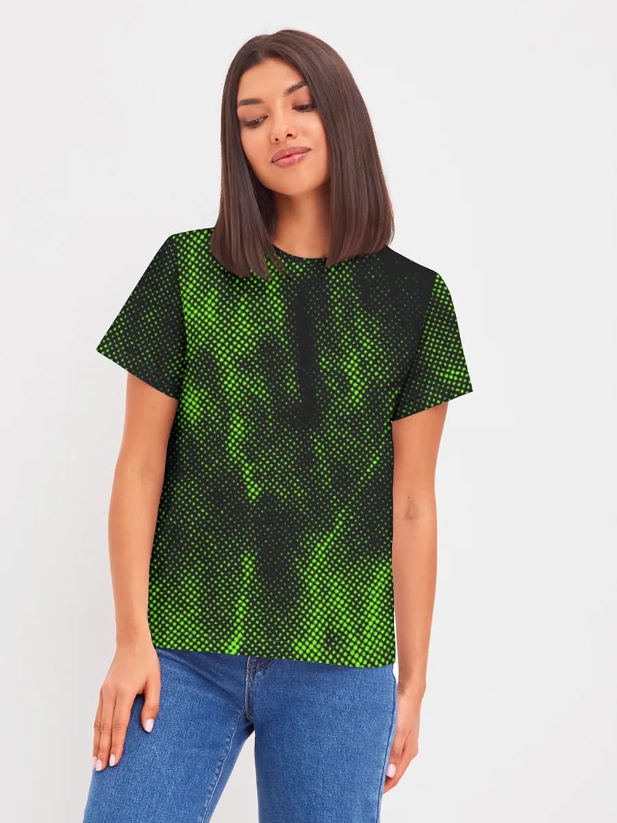 Grunge demi-teinte vert néon