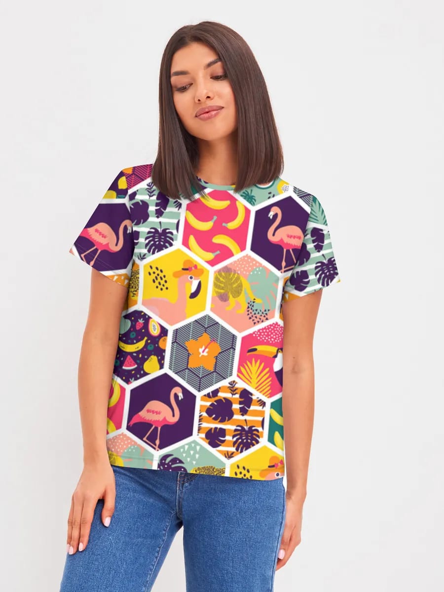 Collage Hexagonal Jungle Tropicale