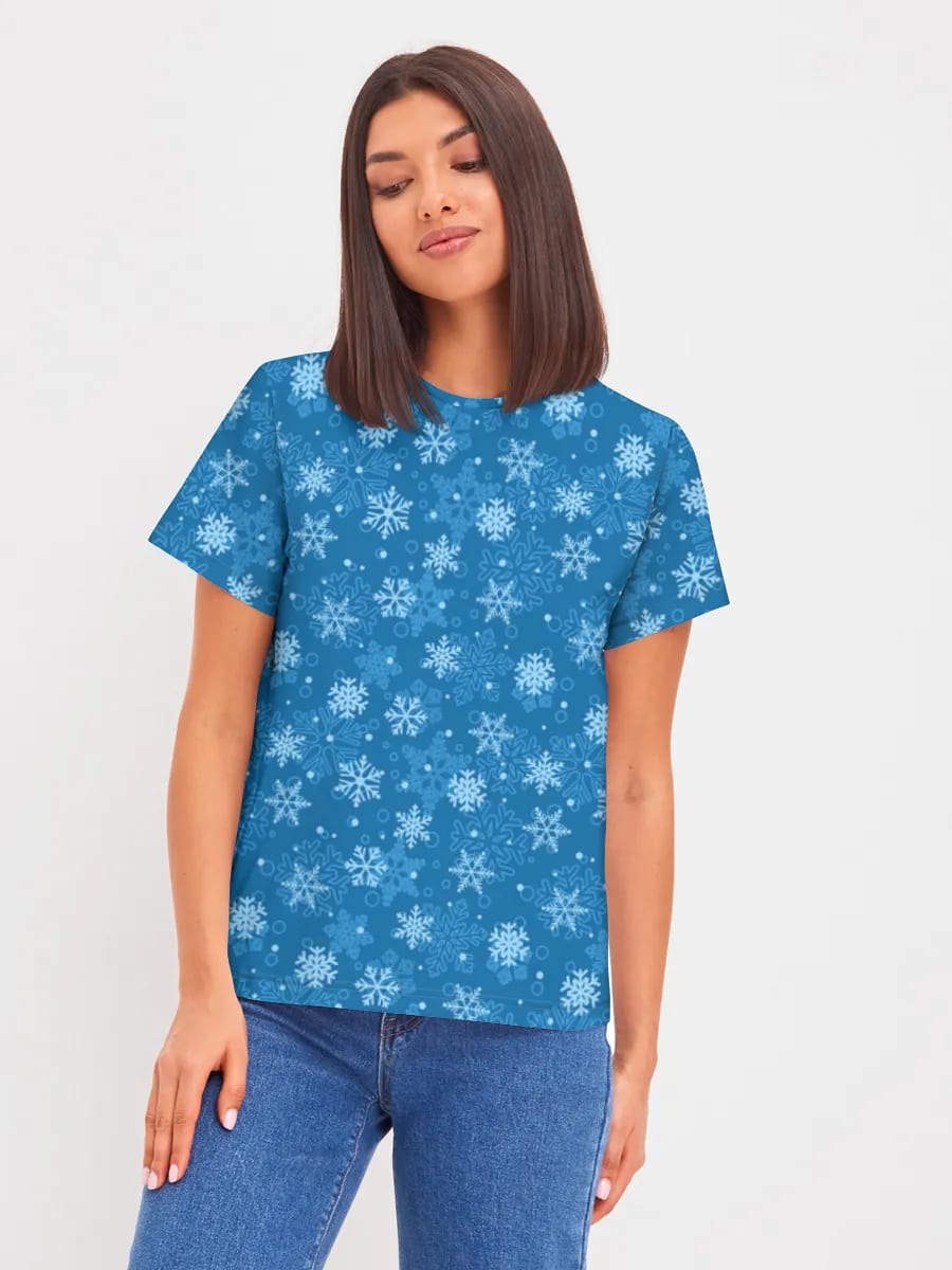 Blue Snowflake Flurry