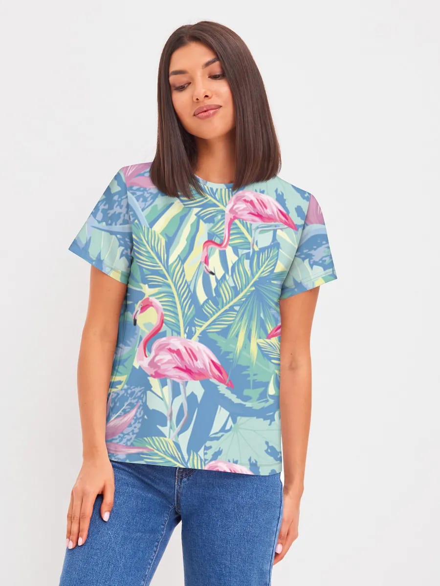 Tropical Flamingo Jungle