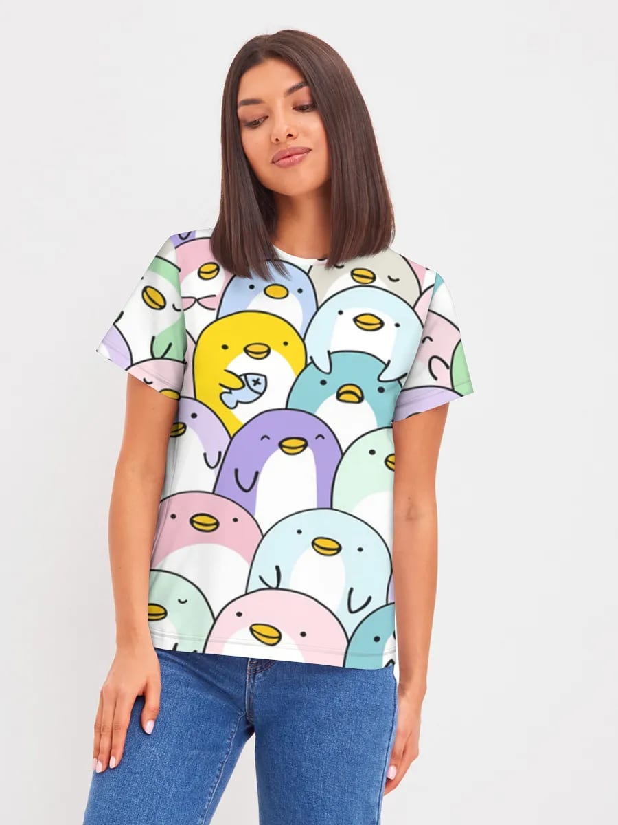 Pastel Penguin Crowd