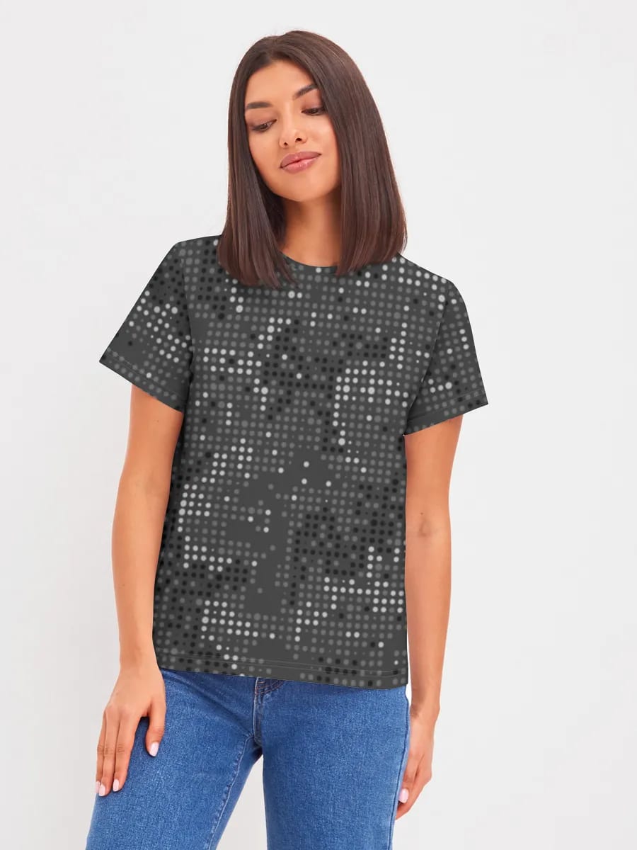Grayscale Halftone Camo