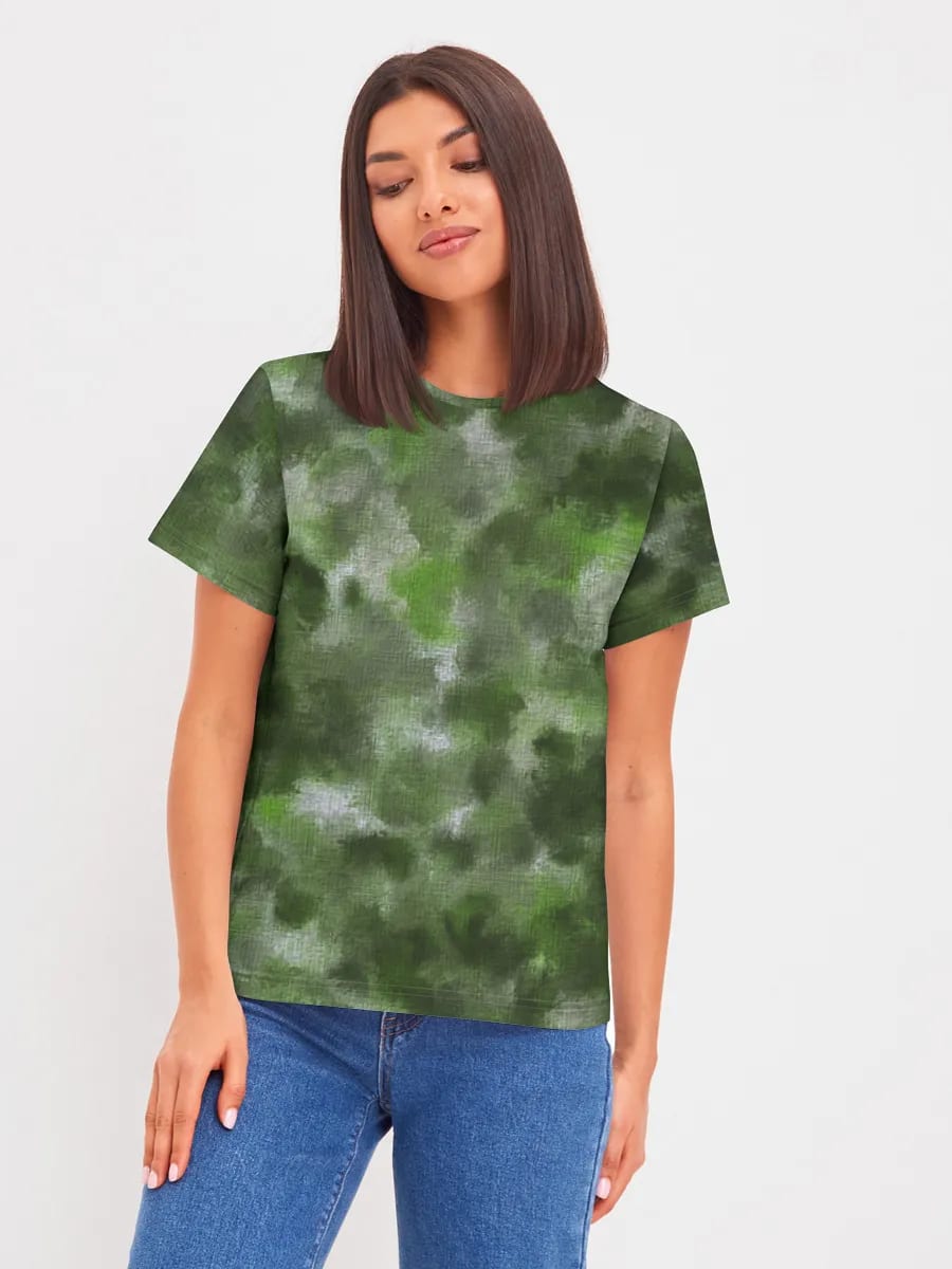 Green Watercolor Camo