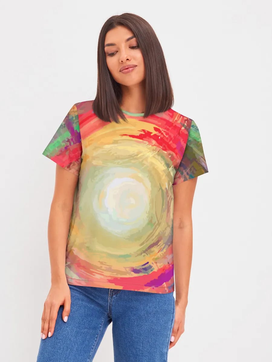 Regenbogen Farbstrudel