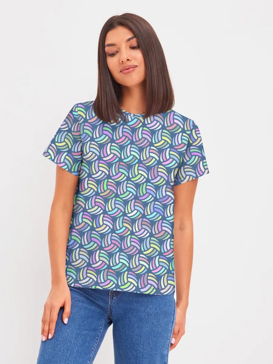 Pastel Rainbow Geometric Waves