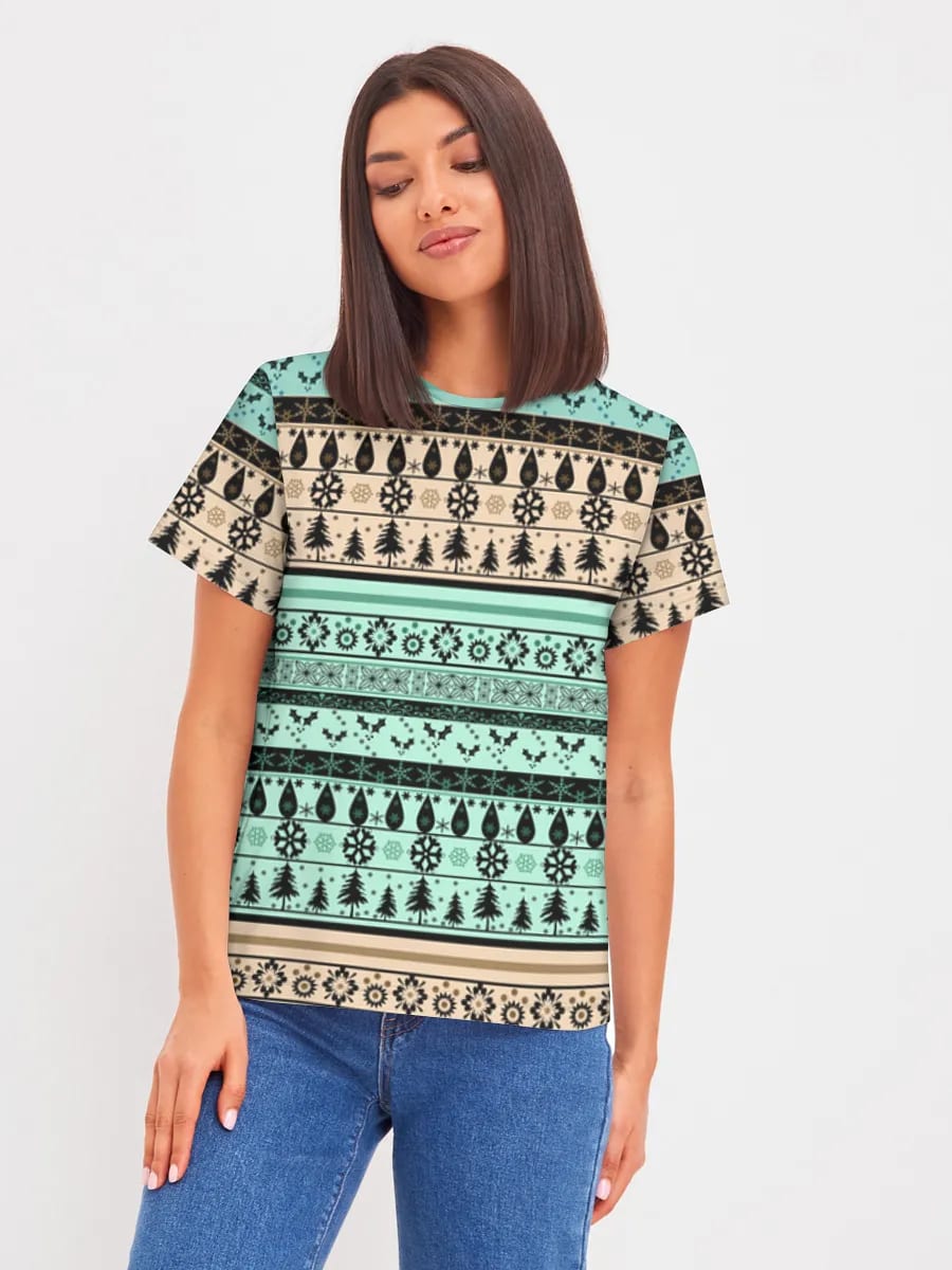 Nordic Winter Stripe Design