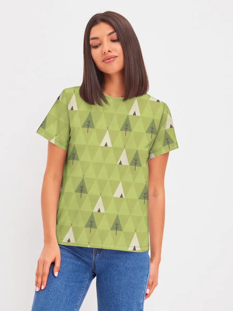 Geometrisches Tipi-Camping