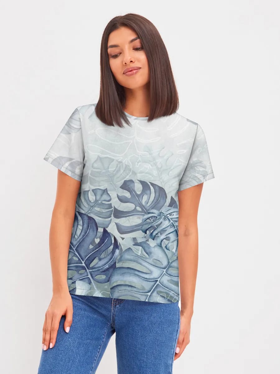 Aquarell Monstera-Blätter