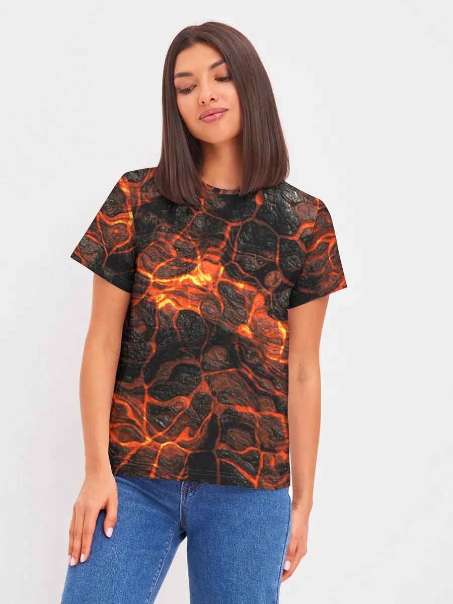 Grietas de lava fundida