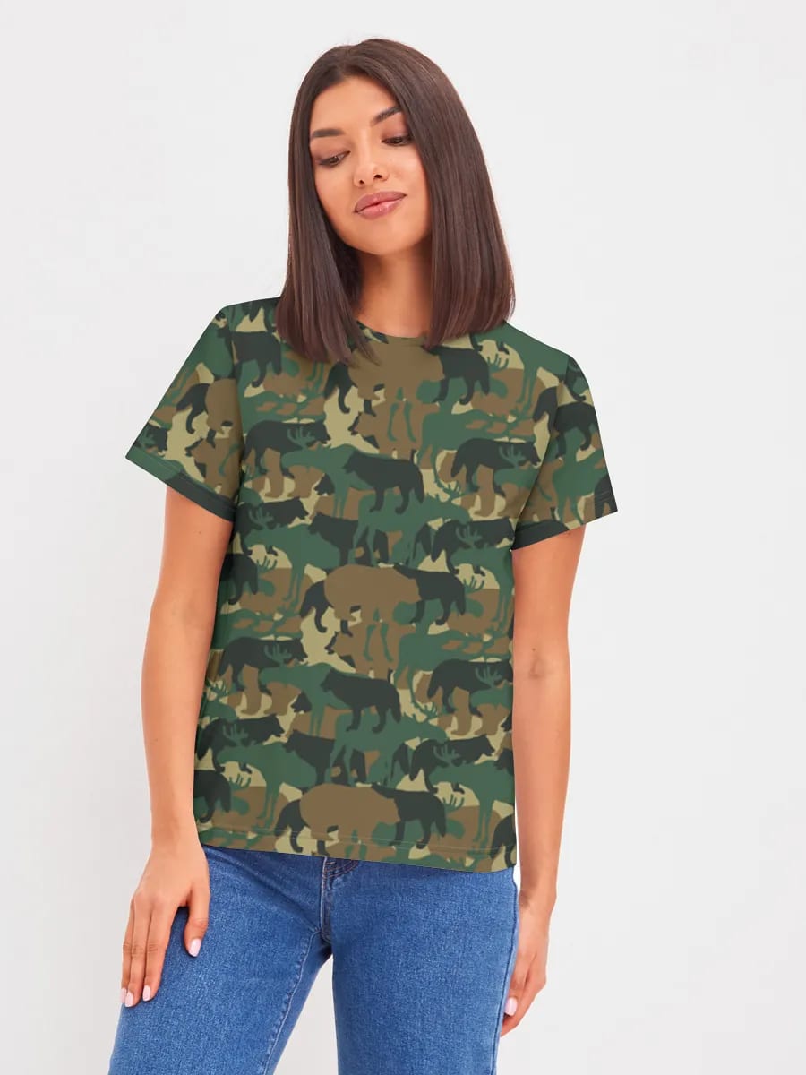 Camuflaje de fauna silvestre del bosque