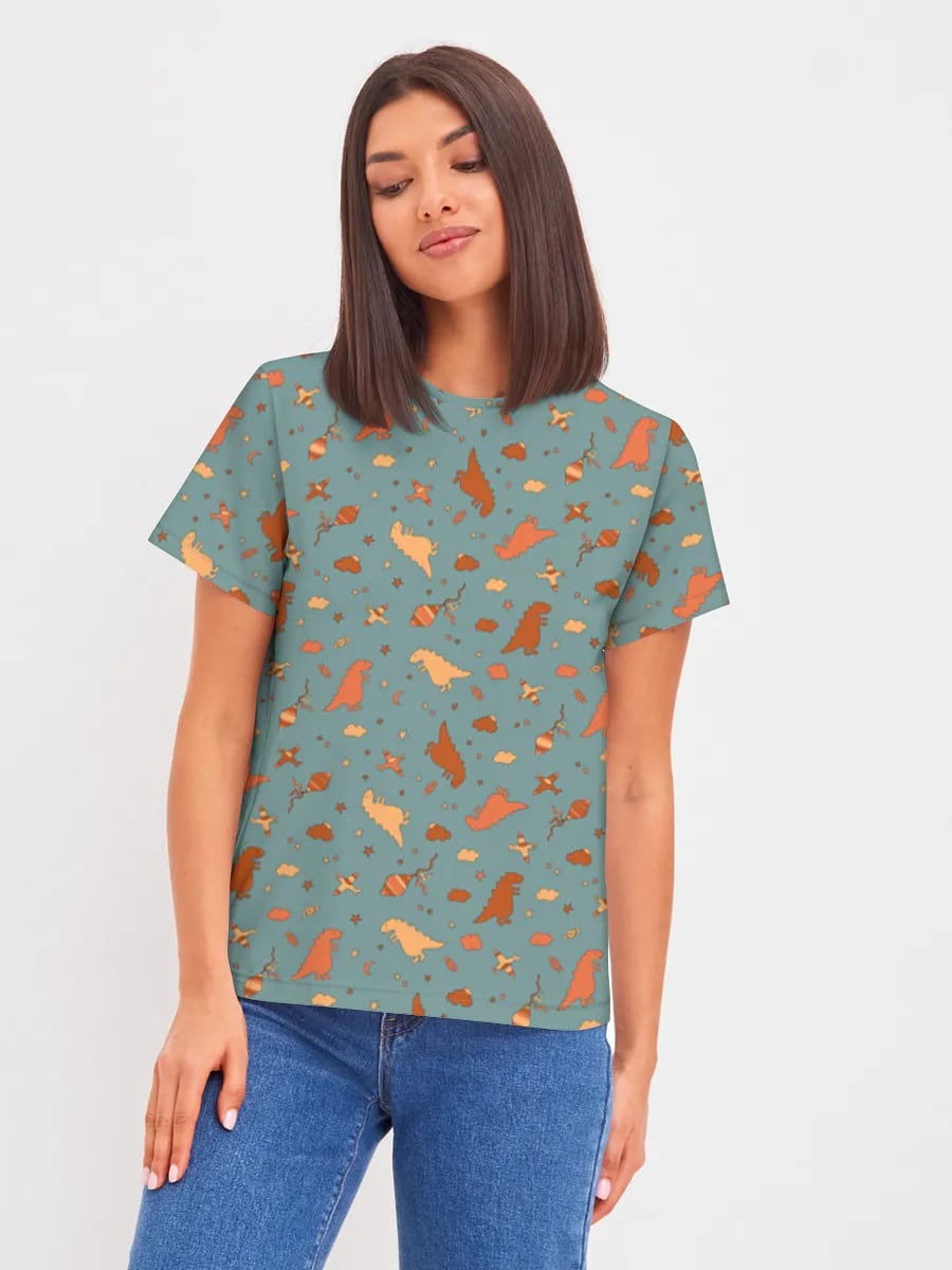 Cute Dinosaurs Night Sky