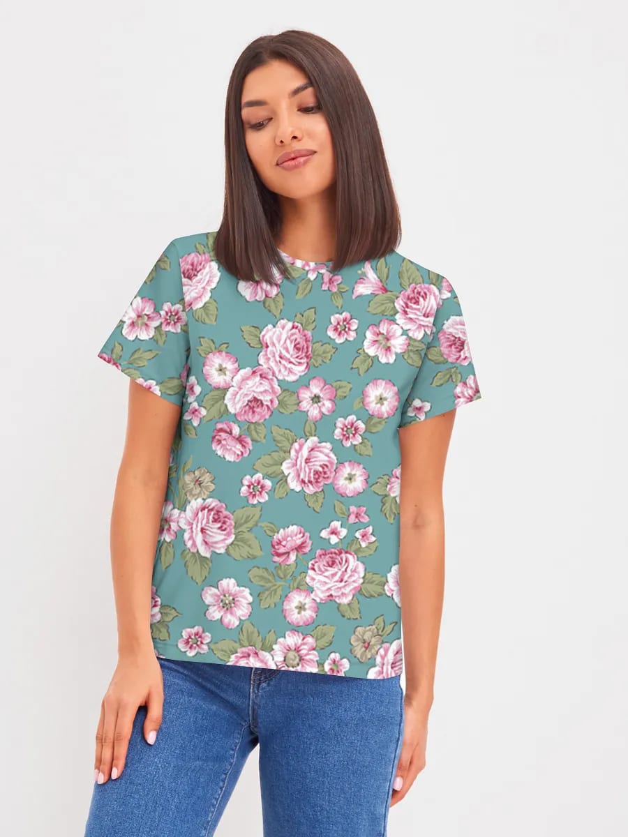 Rosa rosa vintage floral
