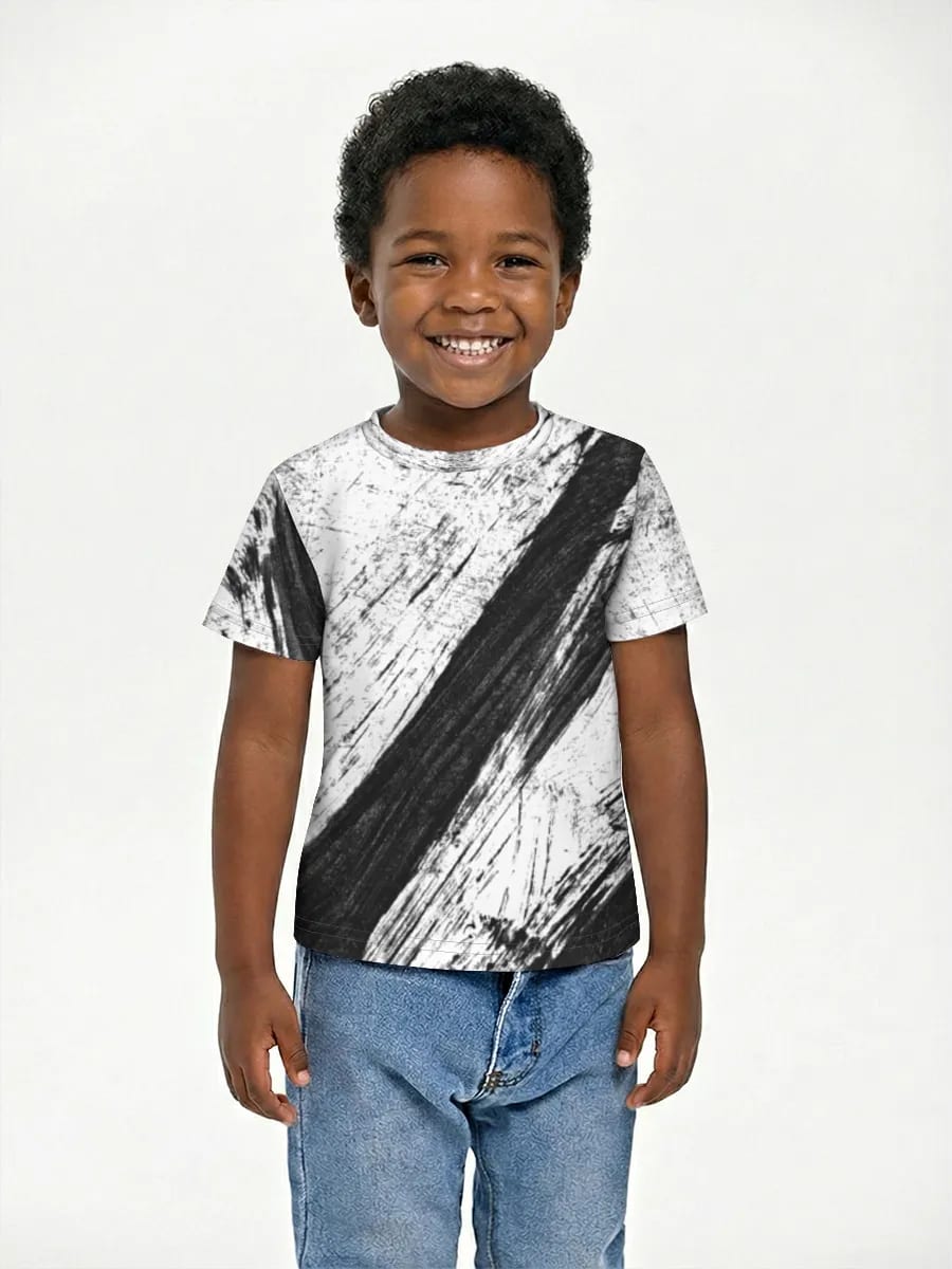 Abstrakte monochrome Pinselstriche