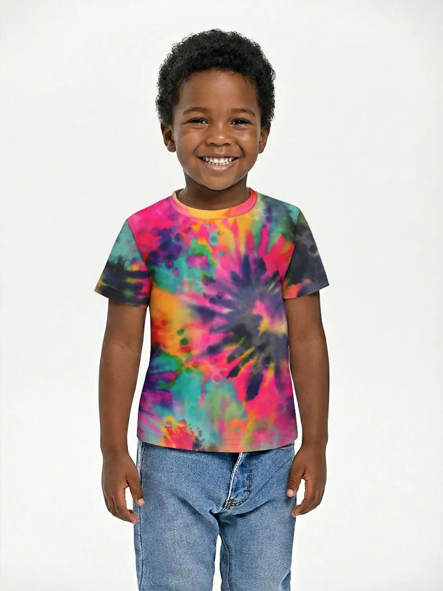 Neon Tie Dye Blooms