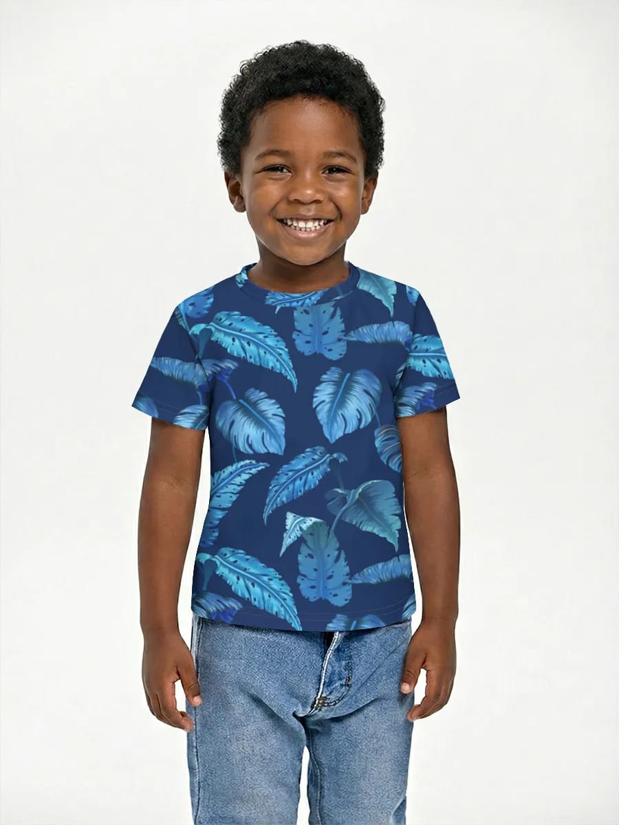 Blue Tropical Leaves