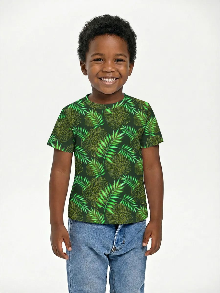 Neon Tropical Leaves
