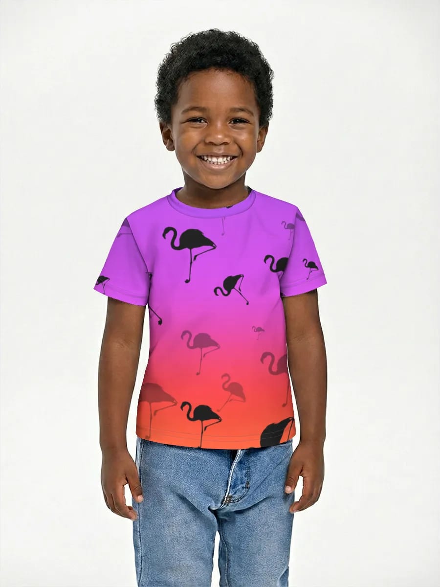 Neon Flamingo Siluetlari