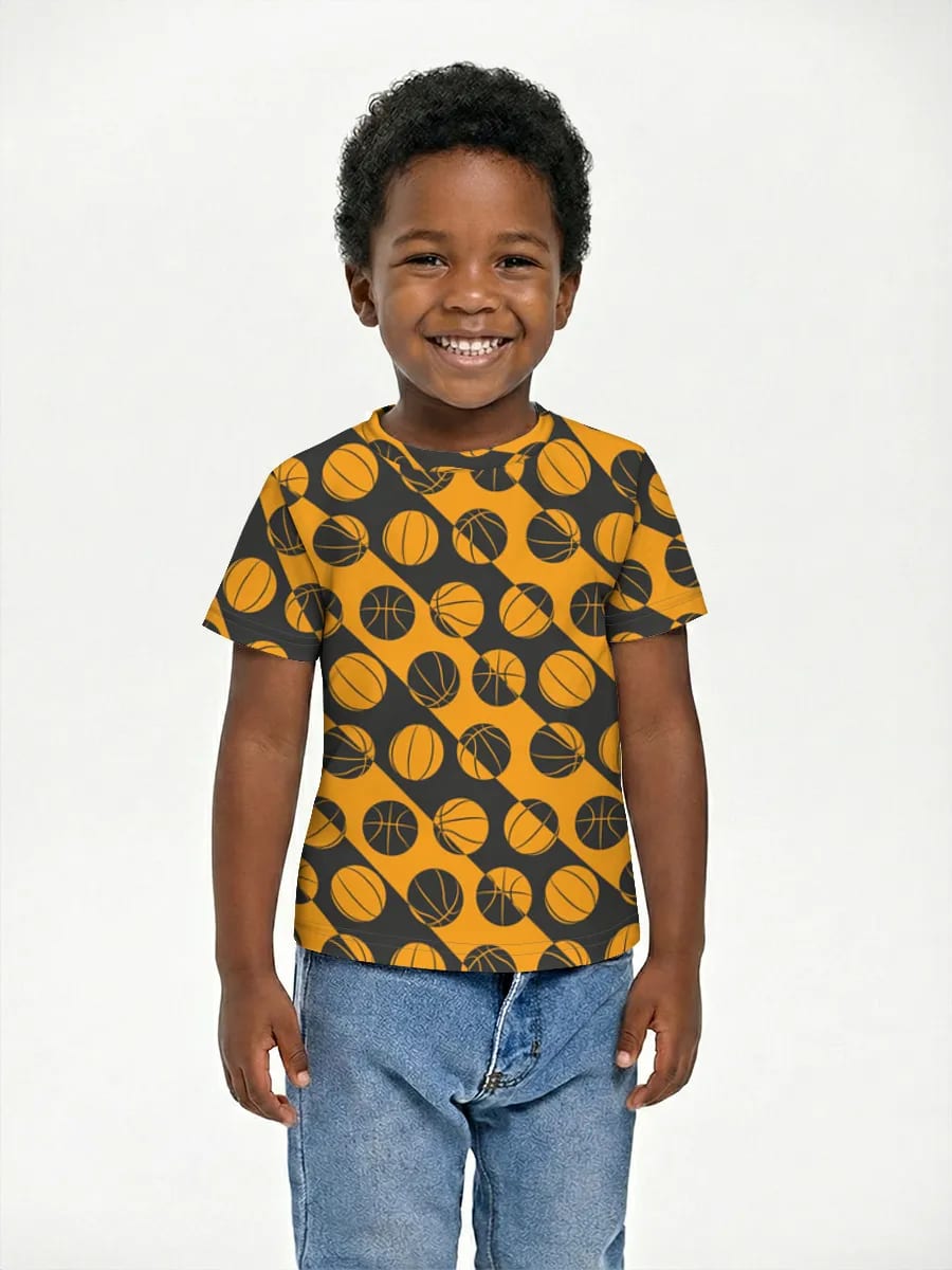 Oranger Basketball Diagonal-Print