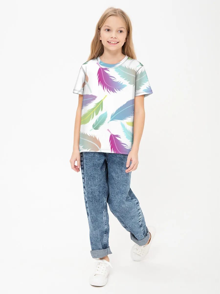 Pastel Rainbow Feathers