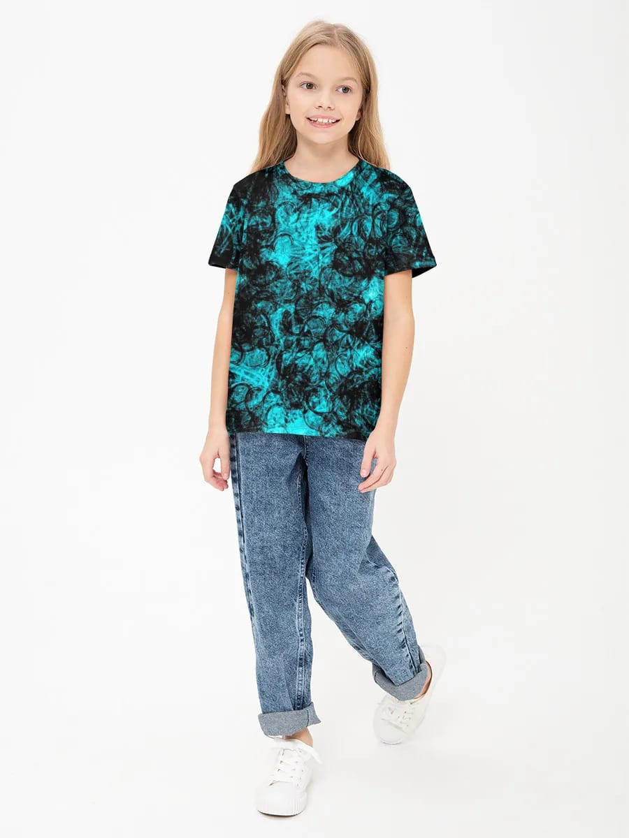Texture Gribouillis Grunge Turquoise