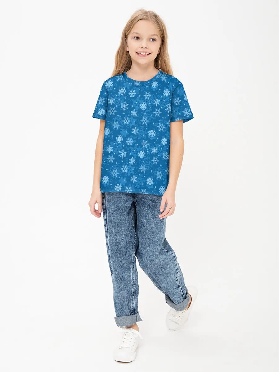 Blue Snowflake Flurry