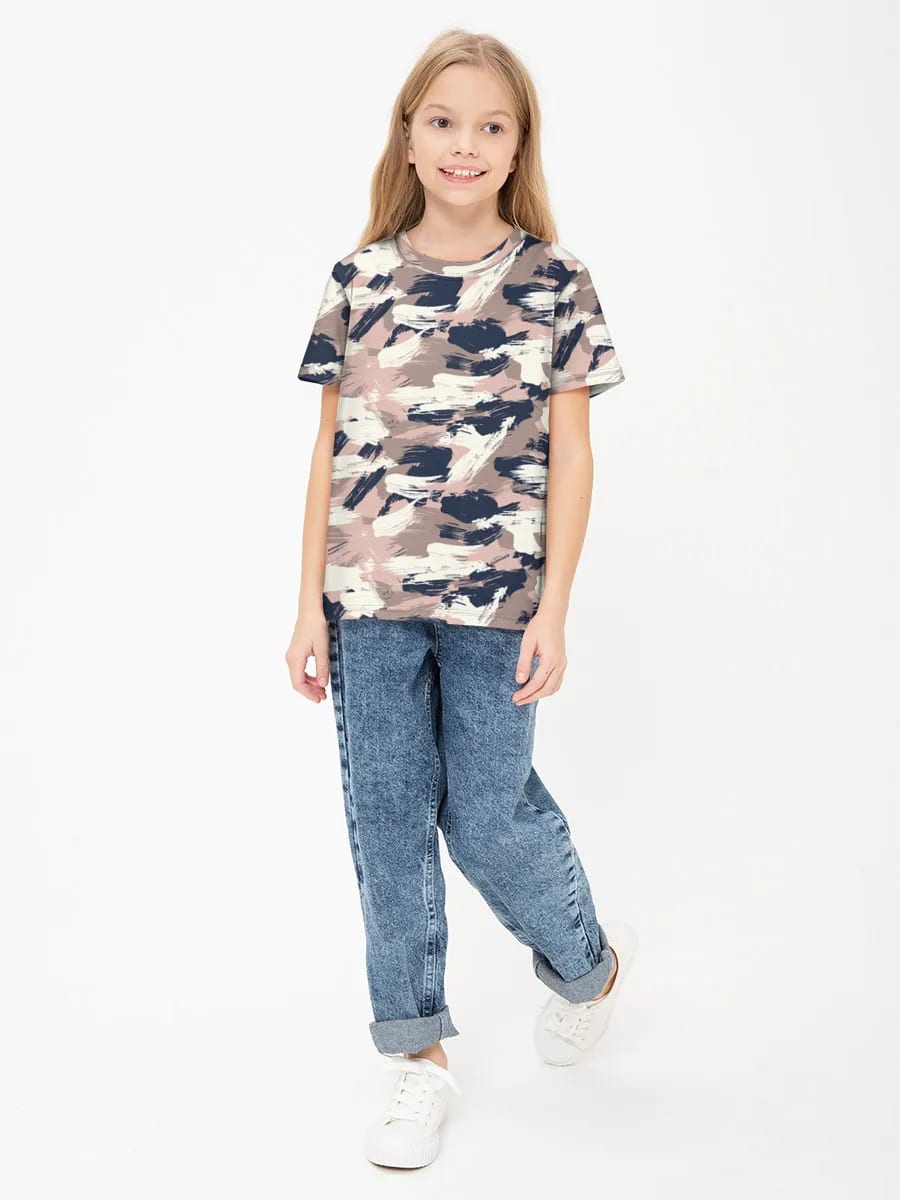 Camo Coups de Pinceau Abstraits