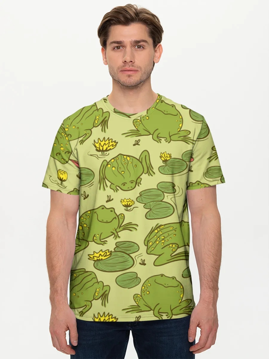 Cute Frogs And Lily Pads