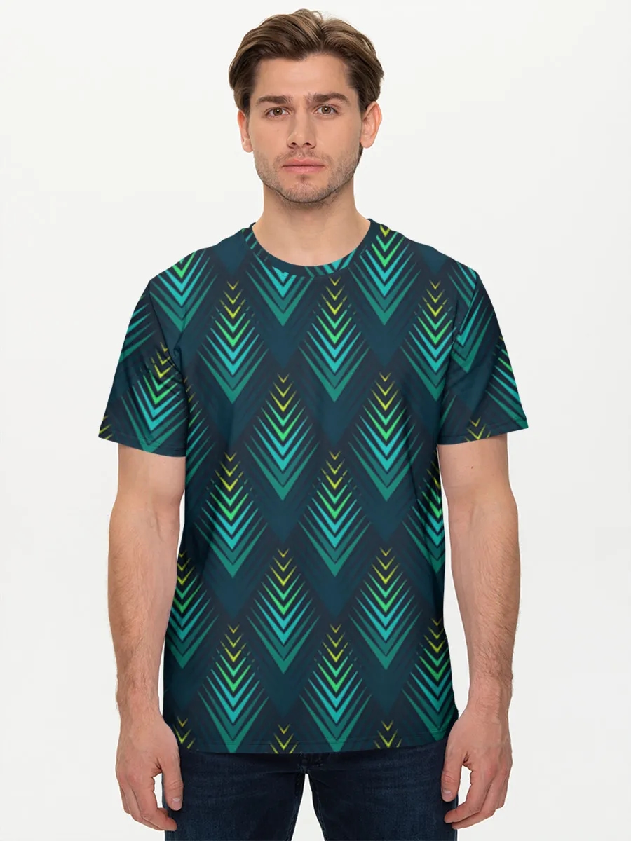 Teal Art Deco Chevrons
