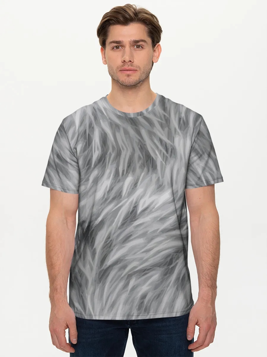 Grey Faux Fur Texture
